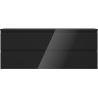 Mexen Orio dulap baie de 120 cm cu blat, 2 sertare, negru lucios - 91A10-12047-2-BFFC70