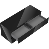 Mexen Orio dulap baie de 120 cm cu blat, 2 sertare, negru lucios - 91A10-12047-2-BFFC70