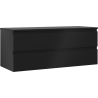 Mexen Orio dulap baie sub chiuvetă 120 cm cu blat, 2 sertare, negru mat - 91A10-12047-2-BFFC71