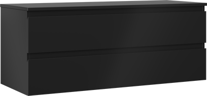 Mexen Orio dulap baie sub chiuvetă 120 cm cu blat, 2 sertare, negru mat - 91A10-12047-2-BFFC71