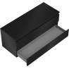 Mexen Orio dulap baie sub chiuvetă 120 cm cu blat, 2 sertare, negru mat - 91A10-12047-2-BFFC71