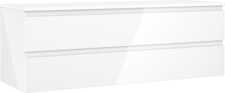 Mexen Orio dulap de baie sub lavoar 140 cm cu blat, 2 sertare, alb lucios - 91A10-14047-2-BFFC00