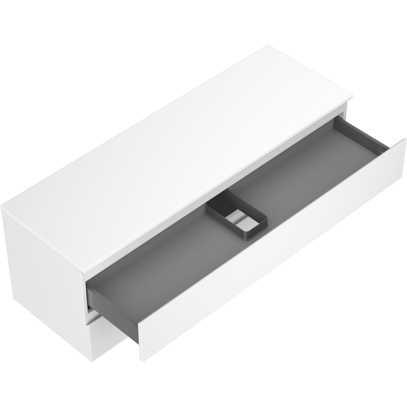 Mexen Orio dulap baie pentru chiuvetă 140 cm cu blat, 2 sertare, alb mat - 91A10-14047-2-BFFC01