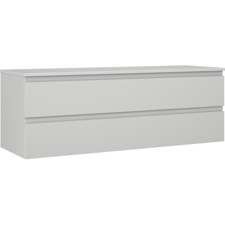 Mexen Orio dulap baie sub lavoar 140 cm cu blat, 2 sertare, gri mat - 91A10-14047-2-BFFC62
