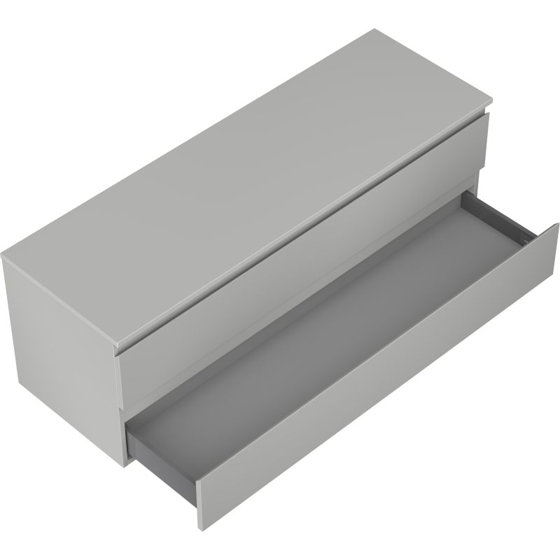 Mexen Orio dulap de baie sub lavoar 140 cm cu blat, 2 sertare, gri mat - 91A10-14047-2-BFFC62