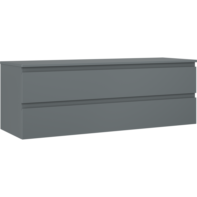 Mexen Orio dulap baie pentru lavoar 140 cm cu blat, 2 sertare, grafit mat - 91A10-14047-2-BFFC66