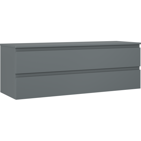Mexen Orio dulap baie pentru lavoar 140 cm cu blat, 2 sertare, grafit mat - 91A10-14047-2-BFFC66