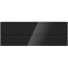 Mexen Orio dulap de baie sublavoar 140 cm cu blat, 2 sertare, negru lucios - 91A10-14047-2-BFFC70