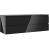 Mexen Orio dulap de baie sublavoar 140 cm cu blat, 2 sertare, negru lucios - 91A10-14047-2-BFFC70