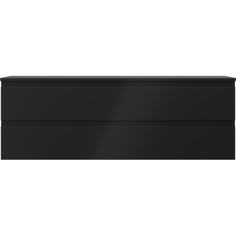 Mexen Orio dulap baie sub chiuvetă 140 cm cu blat, 2 sertare, negru mat - 91A10-14047-2-BFFC71