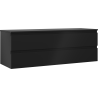 Mexen Orio dulap baie sub chiuvetă 140 cm cu blat, 2 sertare, negru mat - 91A10-14047-2-BFFC71