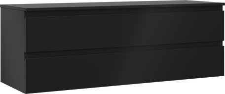 Mexen Orio dulap baie sub chiuvetă 140 cm cu blat, 2 sertare, negru mat - 91A10-14047-2-BFFC71