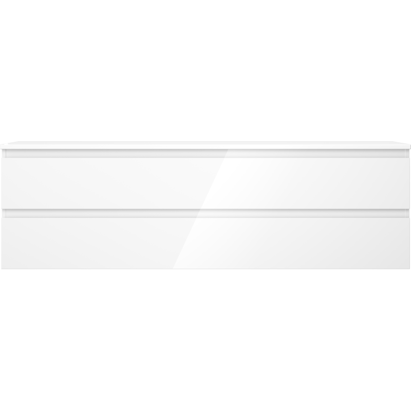 Mexen Orio dulap baie sub chiuvetă 160 cm cu blat, 2 sertare, alb lucios - 91A10-16047-2-BFFC00