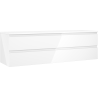 Mexen Orio dulap baie sub chiuvetă 160 cm cu blat, 2 sertare, alb lucios - 91A10-16047-2-BFFC00