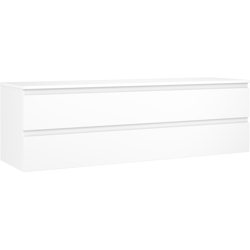 Mexen Orio dulap baie sub chiuvetă 160 cm cu blat, 2 sertare, alb mat - 91A10-16047-2-BFFC01