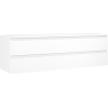 Mexen Orio fürdőszobai mosdószekrény 160 cm munkalappal, 2 fiók, fehér matt - 91A10-16047-2-BFFC01