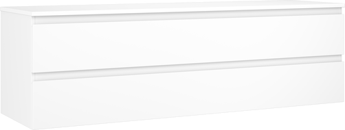 Mexen Orio dulap baie sub chiuvetă 160 cm cu blat, 2 sertare, alb mat - 91A10-16047-2-BFFC01