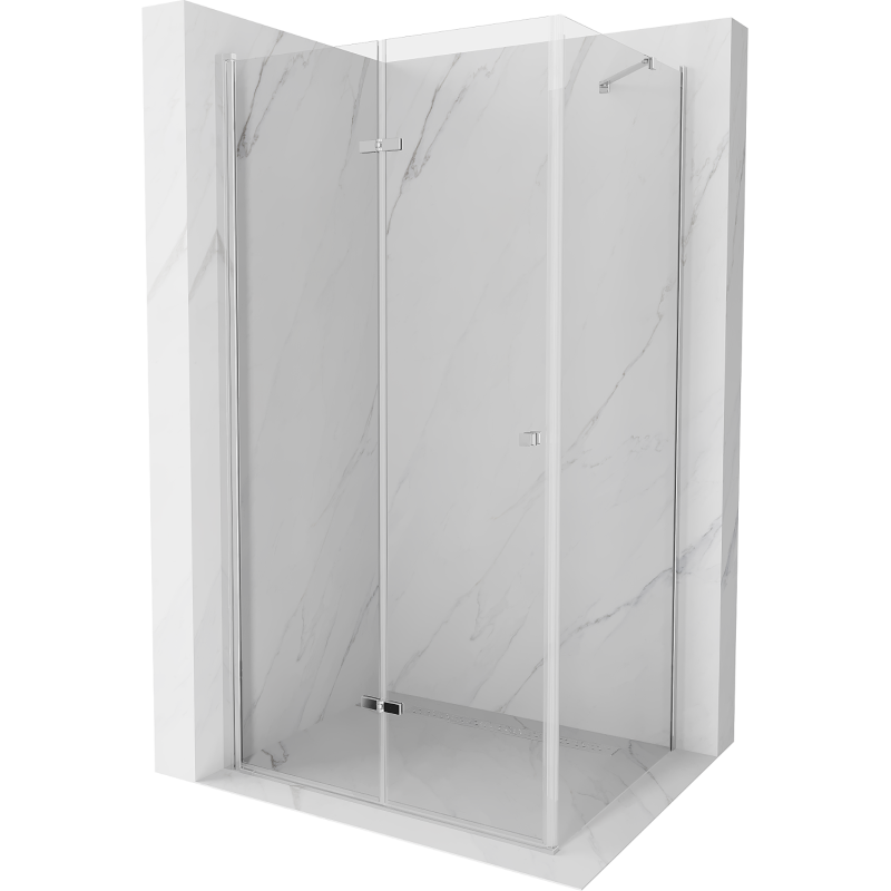 Mexen Lima cabină de duș pliabilă 100 x 80 cm, transparent, Crom - 856-100-080-01-00