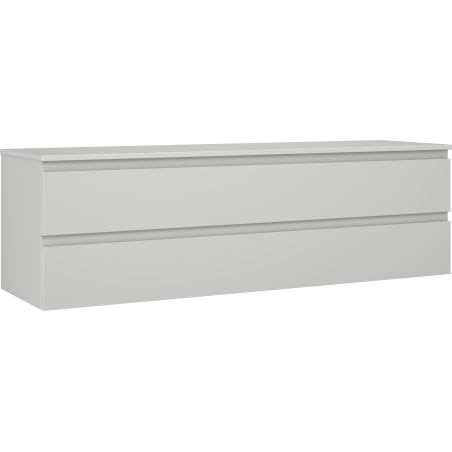 Mexen Orio dulap pentru baie sub lavoar 160 cm cu blat, 2 sertare, gri mat - 91A10-16047-2-BFFC62