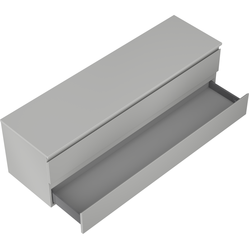 Mexen Orio dulap de baie sub chiuvetă 160 cm cu blat, 2 sertare, gri mat - 91A10-16047-2-BFFC62