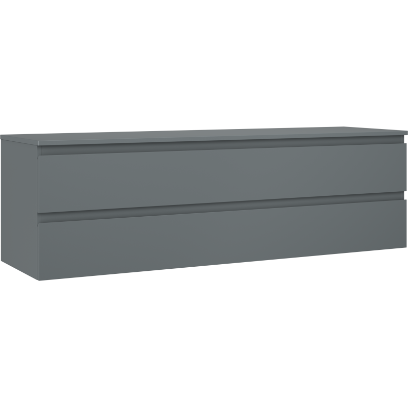 Mexen Orio dulap baie sub lavoar 160 cm, cu blat, 2 sertare, grafit mat - 91A10-16047-2-BFFC66