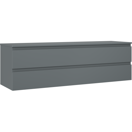 Mexen Orio dulap baie sub lavoar 160 cm, cu blat, 2 sertare, grafit mat - 91A10-16047-2-BFFC66