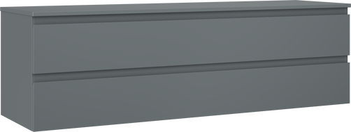 Mexen Orio dulap baie sub lavoar 160 cm, cu blat, 2 sertare, grafit mat - 91A10-16047-2-BFFC66