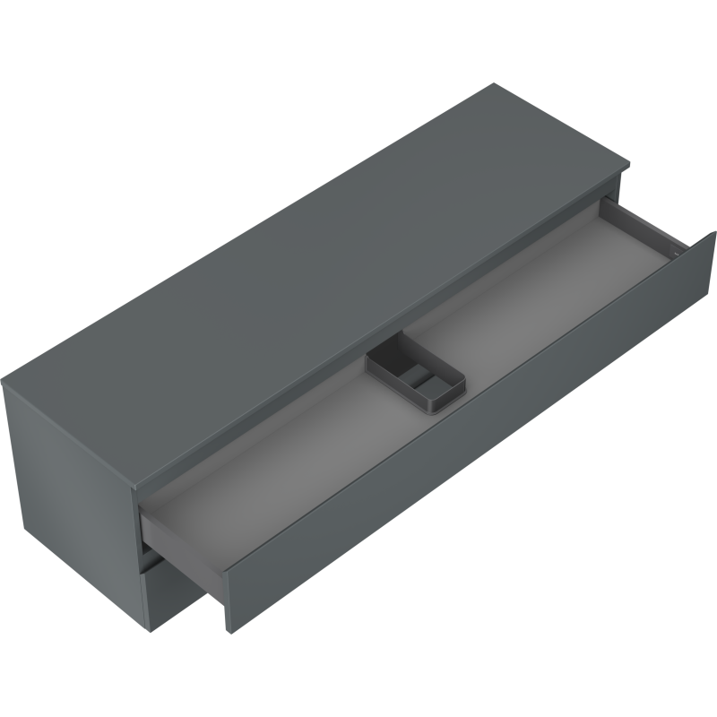 Mexen Orio dulap de baie sub lavoar 160 cm cu blat, 2 sertare, grafit mat - 91A10-16047-2-BFFC66