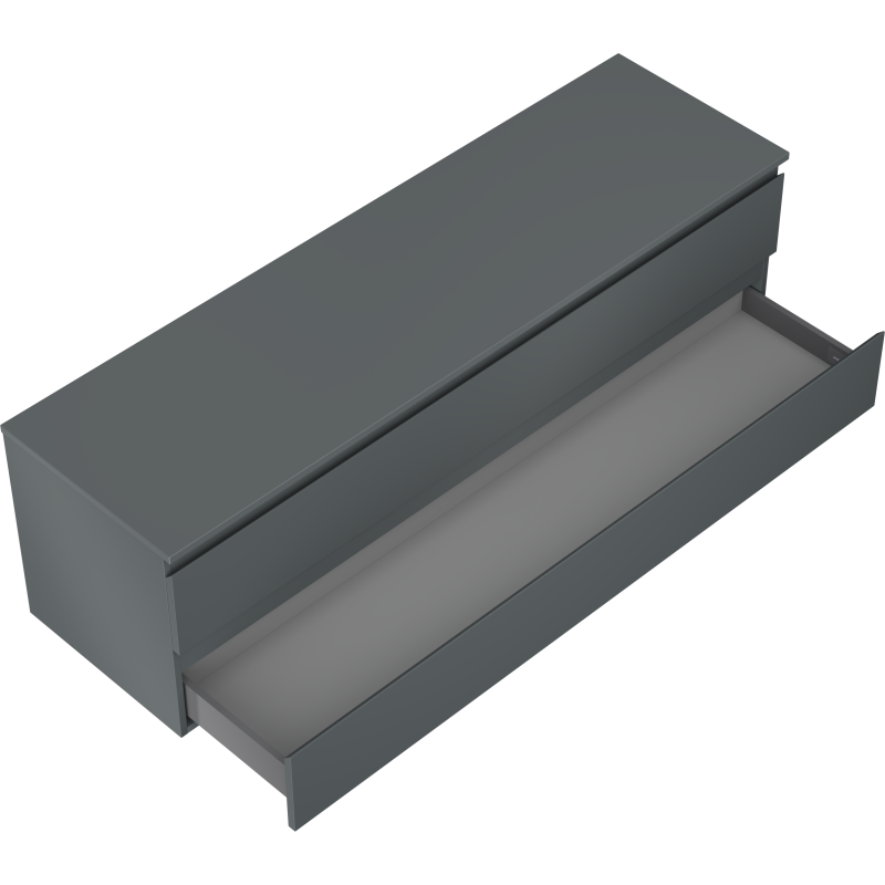 Mexen Orio dulap de baie sub lavoar 160 cm cu blat, 2 sertare, grafit mat - 91A10-16047-2-BFFC66