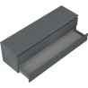 Mexen Orio dulap baie sub lavoar 160 cm, cu blat, 2 sertare, grafit mat - 91A10-16047-2-BFFC66