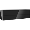 Mexen Orio dulap baie suspendat 160 cm cu blat, 2 sertare, negru lucios - 91A10-16047-2-BFFC70