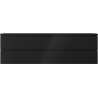 Mexen Orio dulap baie pentru chiuvetă 160 cm cu blat, 2 sertare, negru mat - 91A10-16047-2-BFFC71