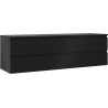 Mexen Orio dulap baie pentru chiuvetă 160 cm cu blat, 2 sertare, negru mat - 91A10-16047-2-BFFC71