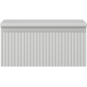 Mexen Rivel dulap pentru baie sub lavoar, 50 cm cu blat, 1 sertar, riflate, gri mat - 91A20-05023-1-BFC62