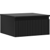 Mexen Rivel dulap de baie sub lavoar 50 cm cu blat, 1 sertar, canelat, negru mat - 91A20-05023-1-BFC71