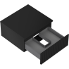 Mexen Rivel dulap de baie sub lavoar 50 cm cu blat, 1 sertar, canelat, negru mat - 91A20-05023-1-BFC71