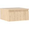 Mexen Rivel dulap baie sub chiuvetă 50 cm cu blat, 1 sertar, canelat, stejar - 91A20-05023-1-BFC81