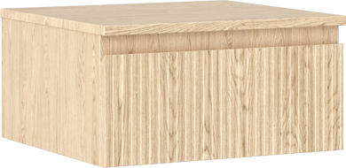 Mexen Rivel dulap baie sub chiuvetă 50 cm cu blat, 1 sertar, canelat, stejar - 91A20-05023-1-BFC81