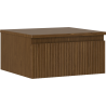 Mexen Rivel dulap de baie sub chiuvetă 50 cm cu blat, 1 sertar, canelat, nuc - 91A20-05023-1-BFC86