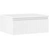 Mexen Rivel dulap baie sub chiuvetă 60 cm cu blat, 1 sertar, canelat, alb mat - 91A20-06023-1-BFC01