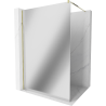 Mexen Kioto zuhanyfal Walk-in 90 x 200 cm, tükör 8 mm, arany - 800-090-101-50-50