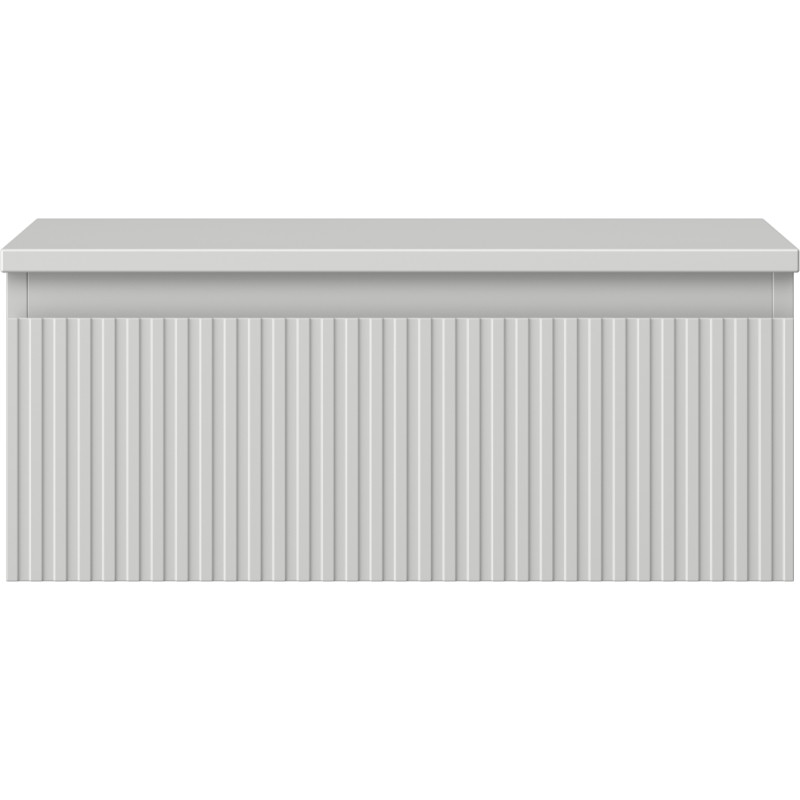 Mexen Rivel dulap baie sub chiuvetă 60 cm cu blat, 1 sertar, canelat, gri mat - 91A20-06023-1-BFC62