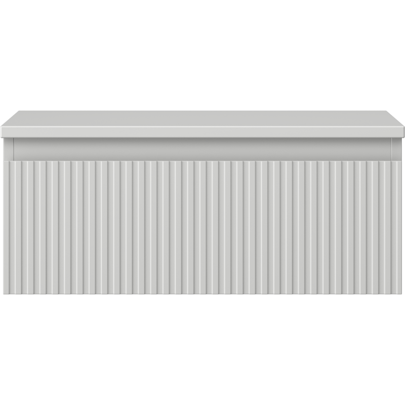 Mexen Rivel dulap baie sub chiuvetă 60 cm cu blat, 1 sertar, cu caneluri, gri mat - 91A20-06023-1-BFC62