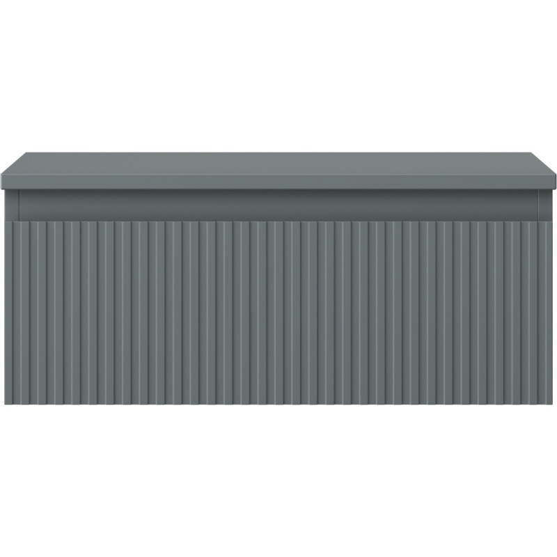 Mexen Rivel dulap baie sub chiuvetă 60 cm cu blat, 1 sertar, canelat, grafit mat - 91A20-06023-1-BFC66