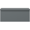 Mexen Rivel dulap de baie sub chiuvetă 60 cm cu blat, 1 sertar, canelat, grafit mat - 91A20-06023-1-BFC66