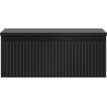 Mexen Rivel dulap baie sub lavoar de 60 cm cu blat, 1 sertar, striat, negru mat - 91A20-06023-1-BFC71