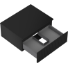 Mexen Rivel dulap baie sub lavoar de 60 cm cu blat, 1 sertar, striat, negru mat - 91A20-06023-1-BFC71
