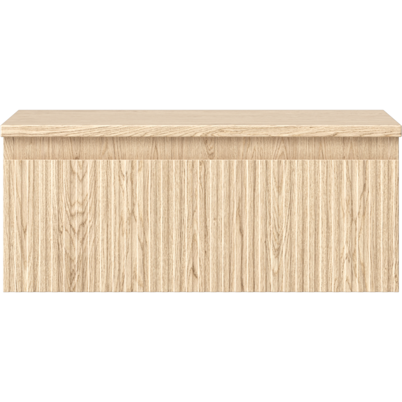 Mexen Rivel dulap baie sub lavoar 60 cm cu blat, 1 sertar, canelat, stejar - 91A20-06023-1-BFC81