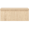 Mexen Rivel dulap de baie sub chiuvetă 60 cm cu blat, 1 sertar, canelat, stejar - 91A20-06023-1-BFC81