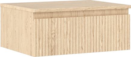 Mexen Rivel dulap baie sub chiuvetă 60 cm cu blat, 1 sertar, canelat, stejar - 91A20-06023-1-BFC81